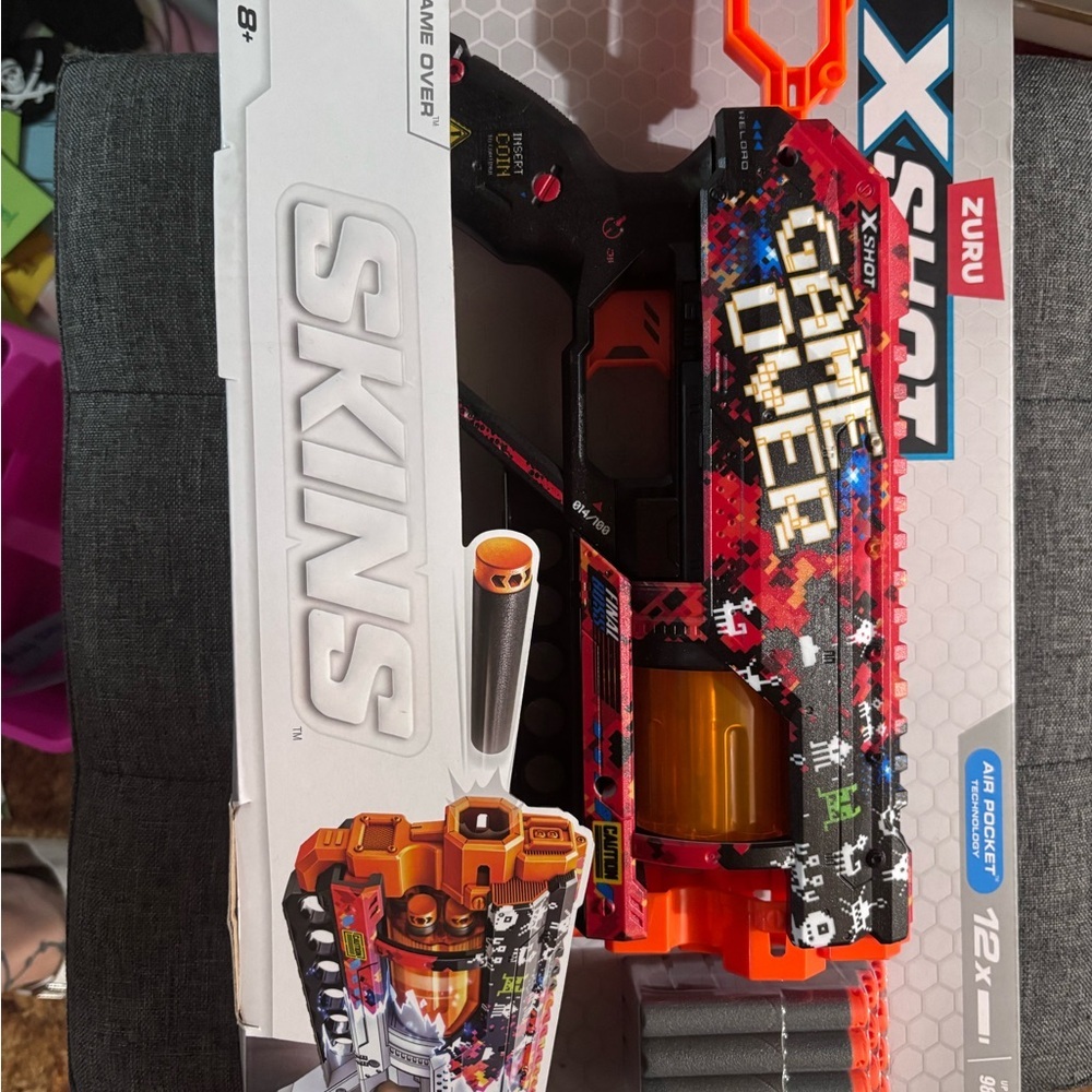 Black and Orange Action Figure Playset